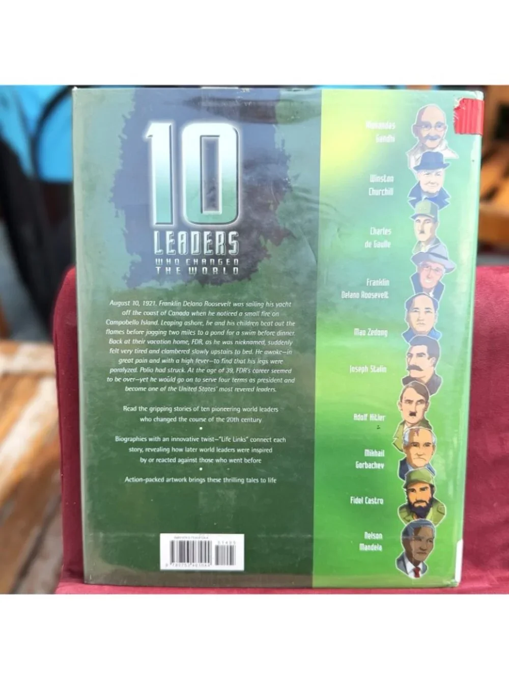 10 Leader Who Changed World Gandhi Churchill Gorbachev Hardcover Book Ex Library